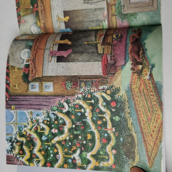 VTG "The Night Before Christmas" Book Children's Santa Story Clement C. Moore - Picture 7 of 17